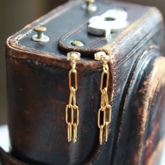 Double chain earrings 